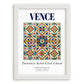Vence, France – Travel Print, placed in minimal white frame
