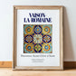 Vaison-la-Romaine, France – Travel Poster, in wooden frame leaning on the floor