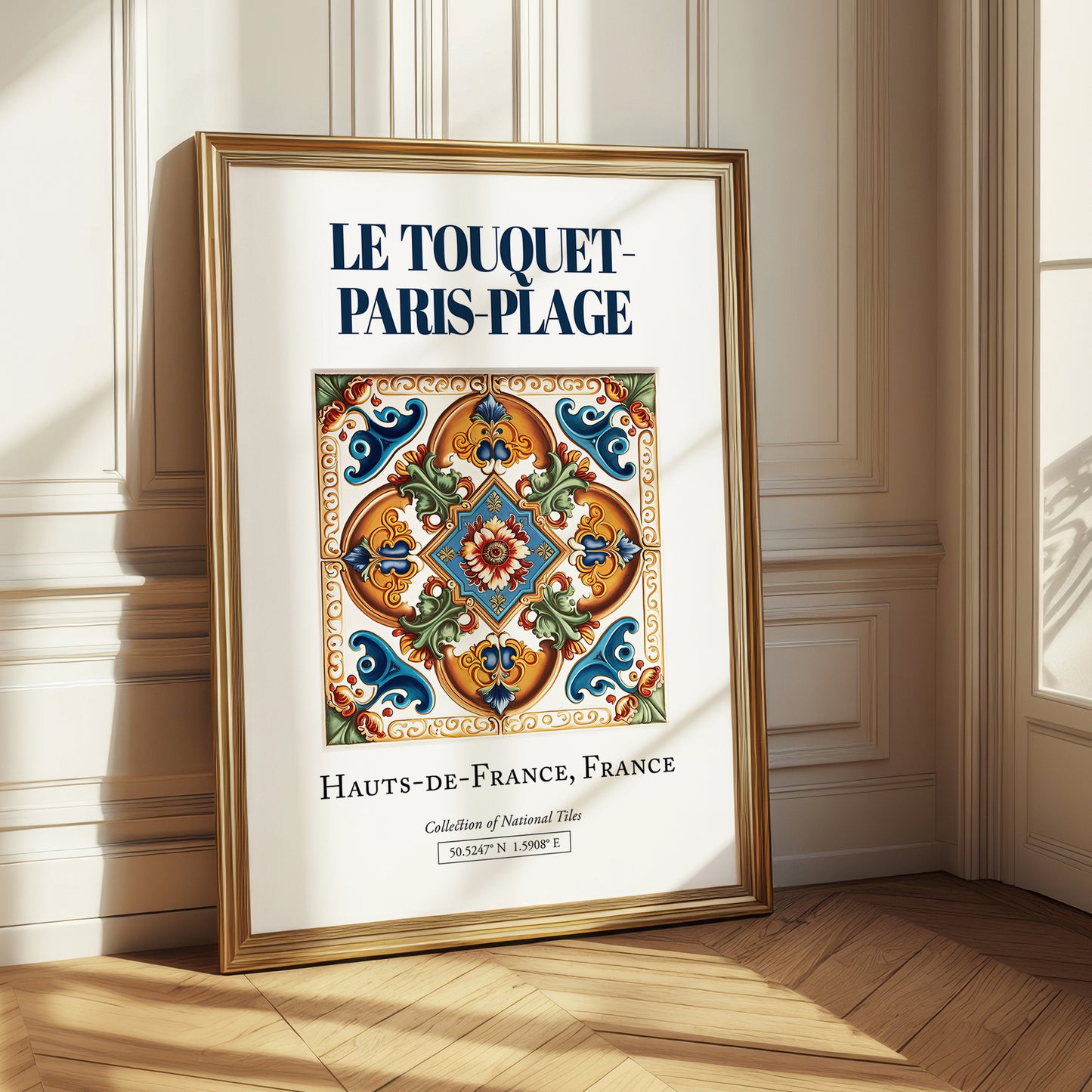 Le Touquet-Paris-Plage, France – Travel Poster, styled in a charming Paris street view
