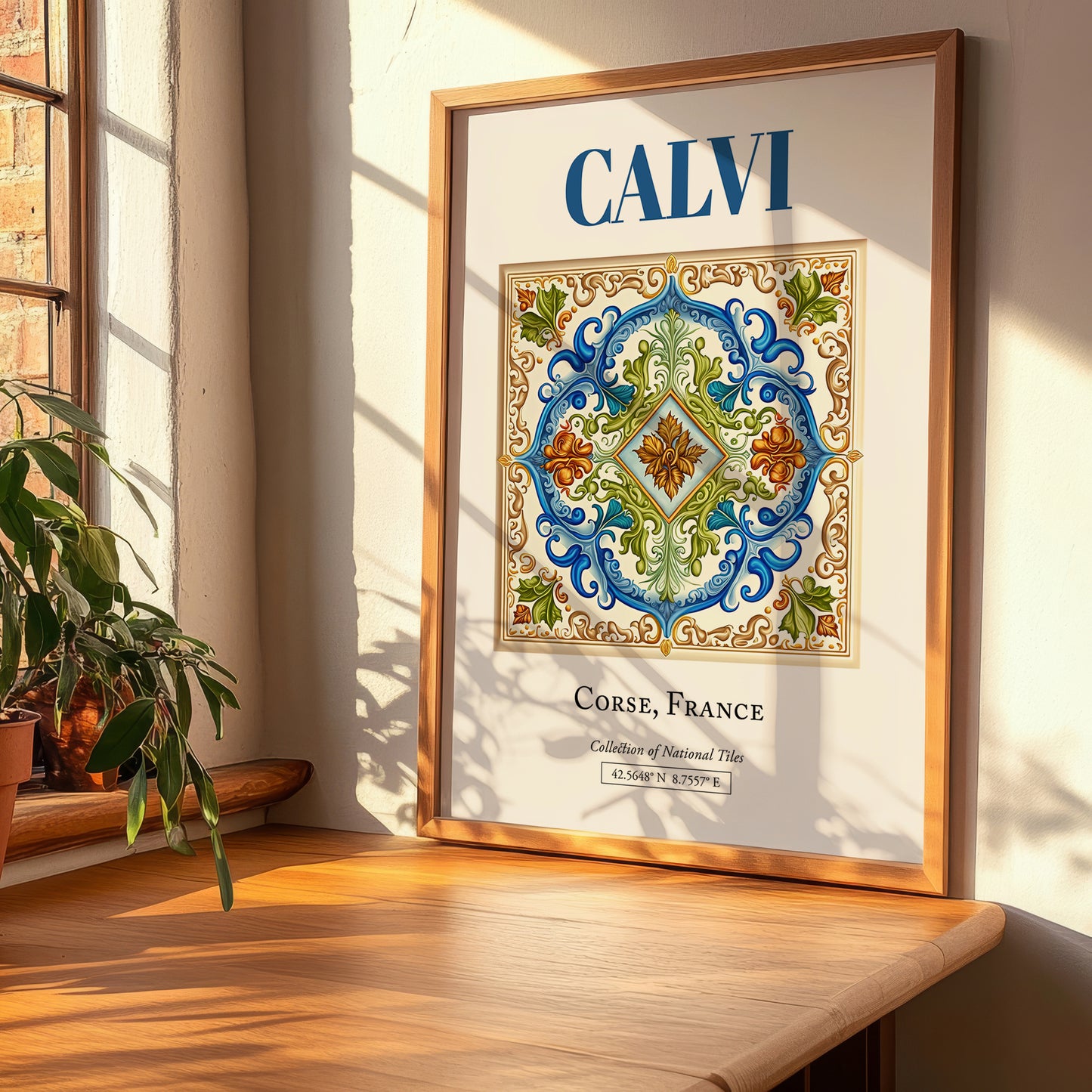 Calvi, France – Travel Poster, clean layout with no caption