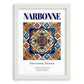 Narbonne, France – Travel Poster, placed in minimal white frame