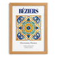 Béziers, France – Travel Poster, set in oak frame