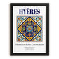 Hyères, France – Country Culture Poster, in sleek black frame