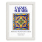Cagnes-sur-Mer, France – Travel Print, placed in minimal white frame