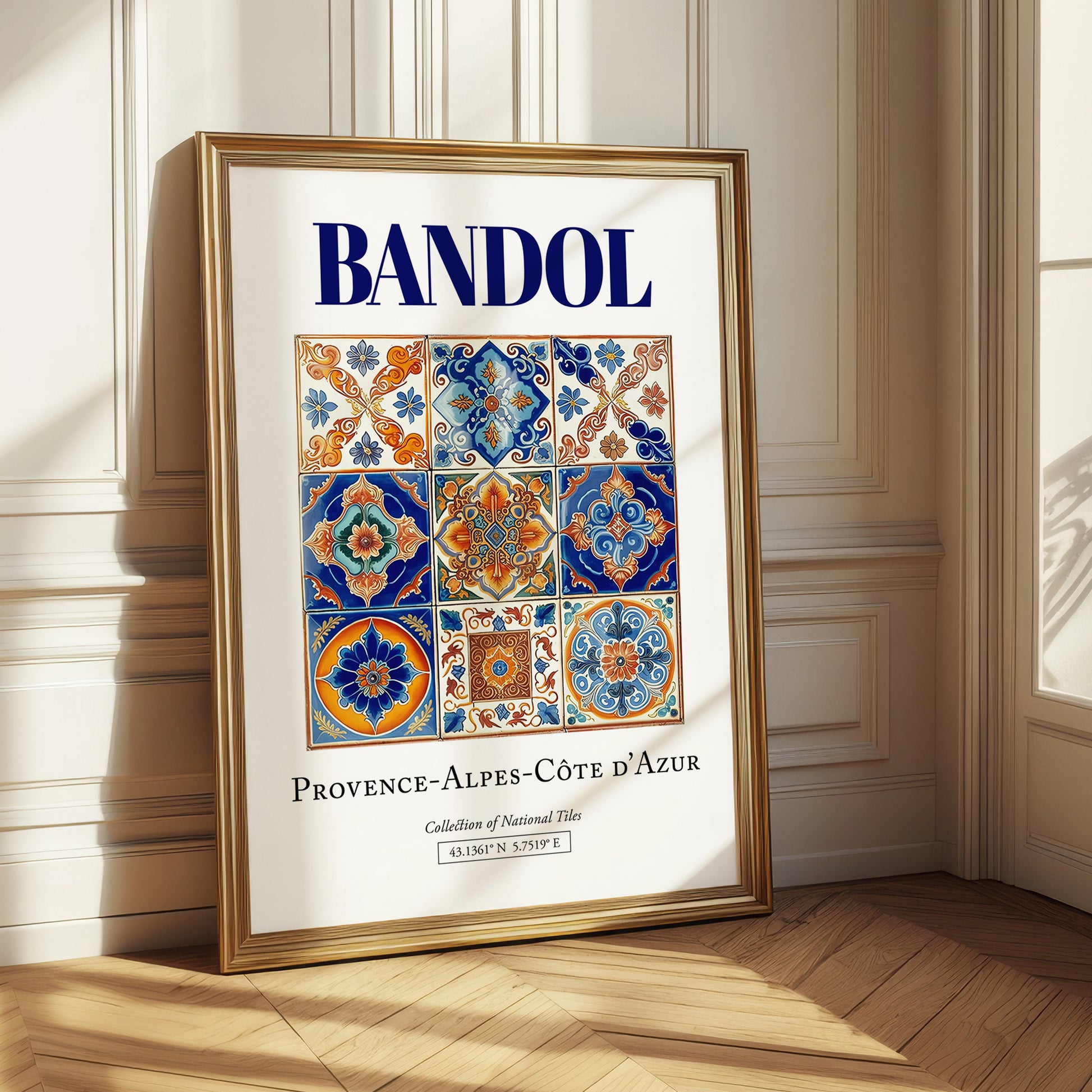 Bandol, France – World Heritage Travel Poster, styled in a charming Paris street view