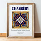 Chambéry, France – Travel Print, in wooden frame leaning on the floor