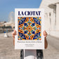 La Ciotat, France – Travel Print, no-text version framed in wood