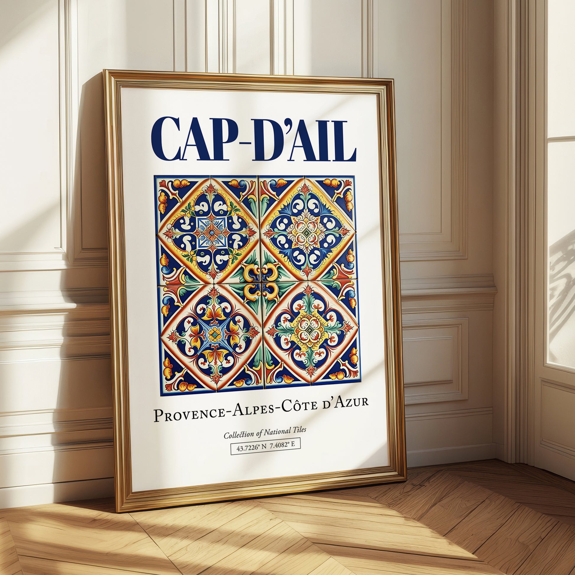 Cap-d'Ail, France – Cultural Heritage Wall Art, styled in a charming Paris street view