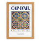 Cap-d'Ail, France – Cultural Heritage Wall Art, set in oak frame