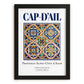 Cap-d'Ail, France – Cultural Heritage Wall Art, in sleek black frame