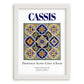 Cassis, France – Vintage Travel Poster, placed in minimal white frame