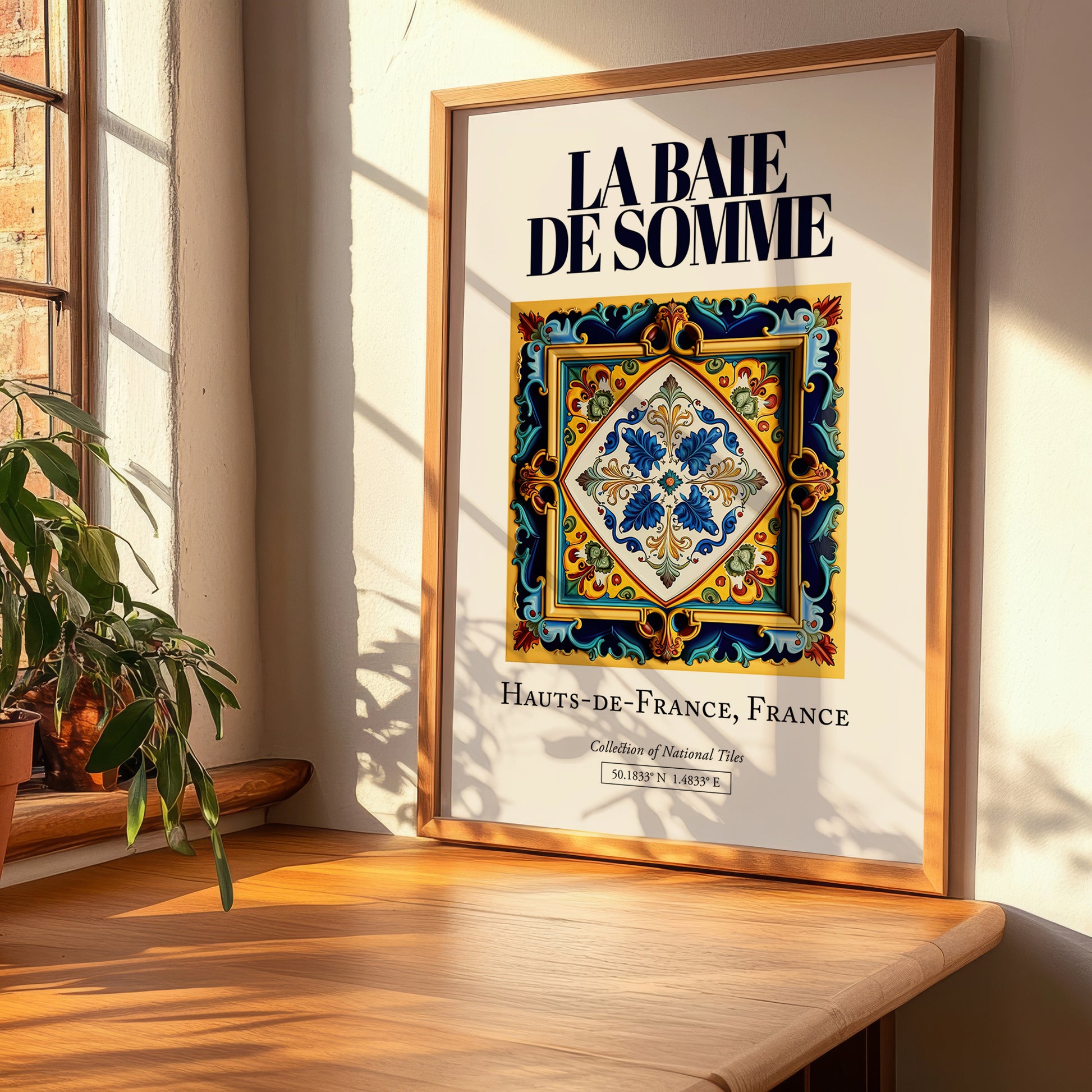 La Baie de Somme, France – Travel Poster, clean layout with no caption