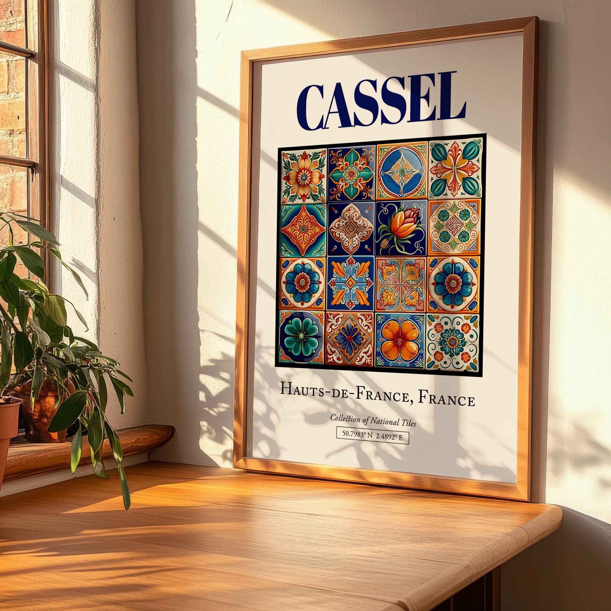 Cassel, France – World Heritage Travel Poster, clean layout with no caption