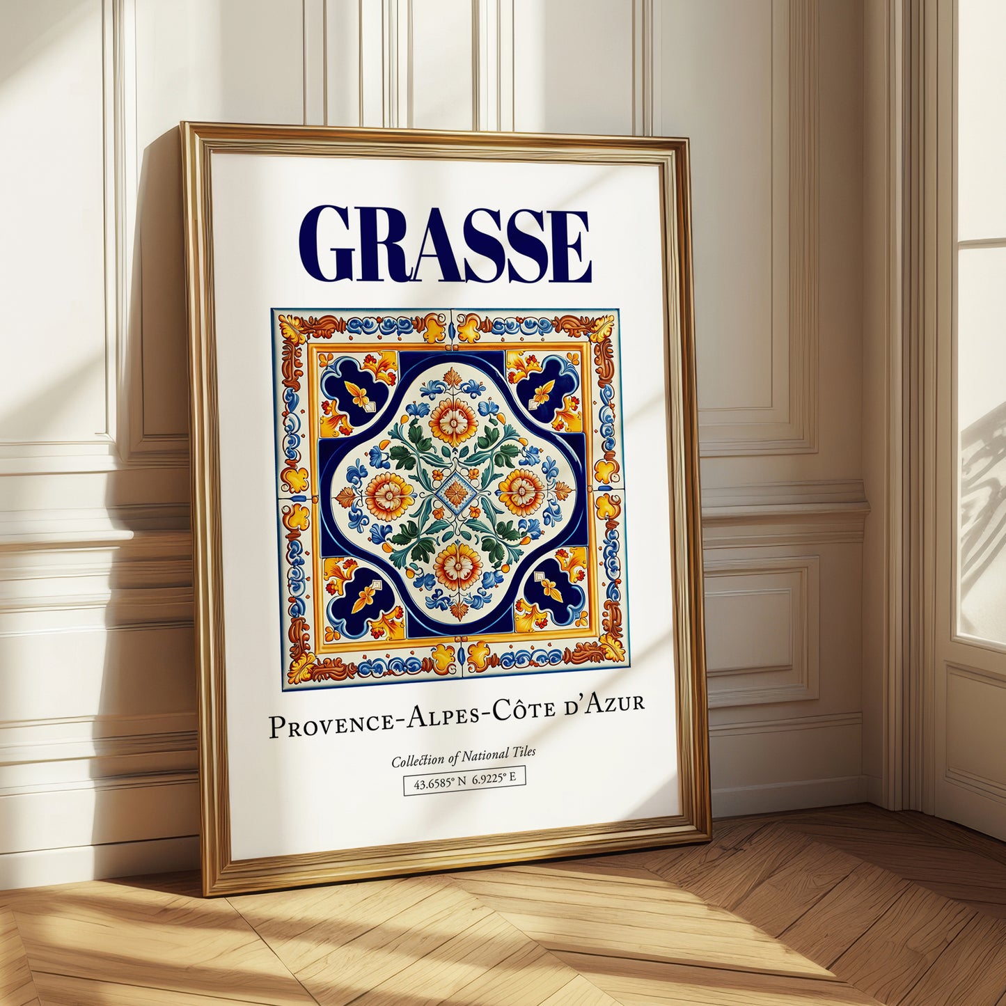 Grasse, France – Tourist Destination Poster, styled in a charming Paris street view