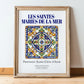 Les Saintes-Maries-de-la-Mer, France – Travel Wall Art, in wooden frame leaning on the floor