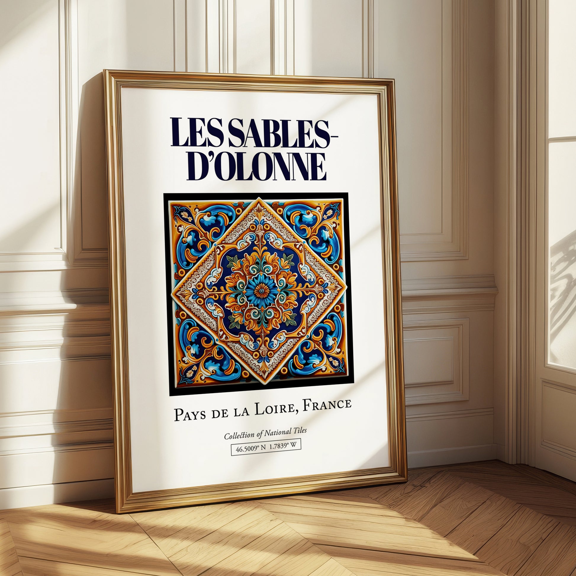 Les Sables-d'Olonne, France – Cultural Heritage Wall Art, styled in a charming Paris street view