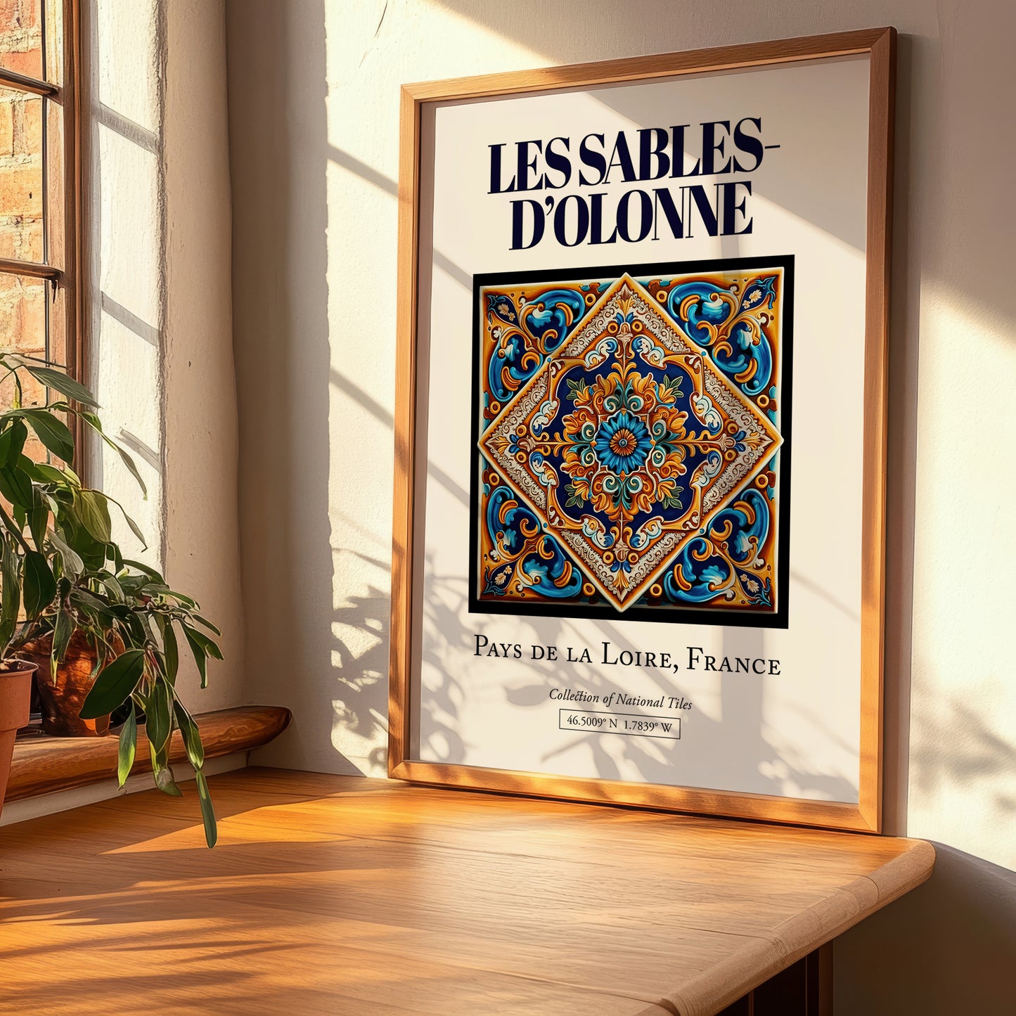 Les Sables-d'Olonne, France – Cultural Heritage Wall Art, clean layout with no caption