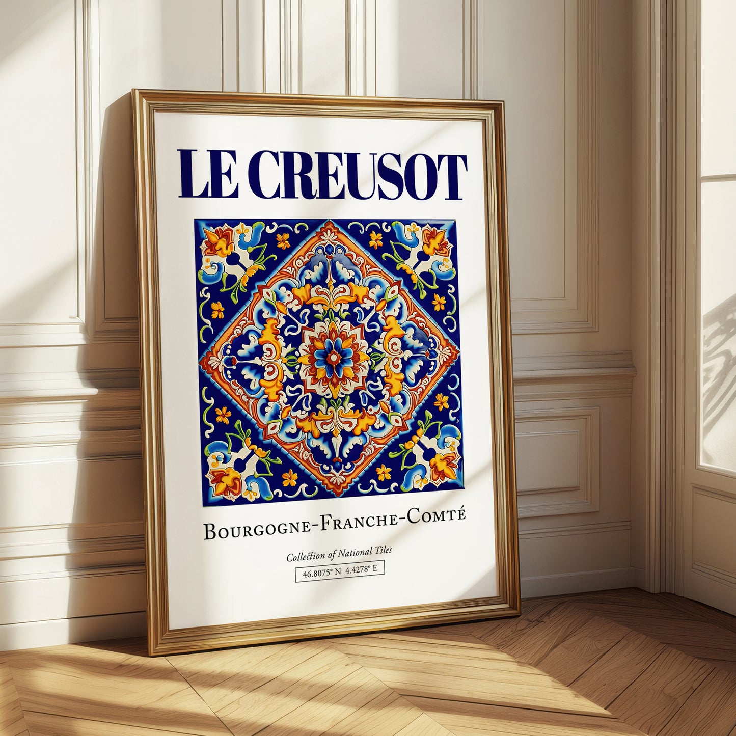 Le Creusot, France – Travel Poster, styled in a charming Paris street view