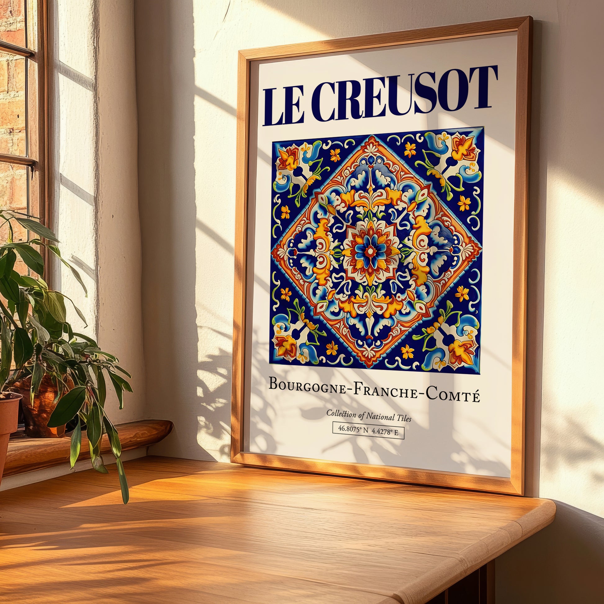 Le Creusot, France – Travel Poster, clean layout with no caption