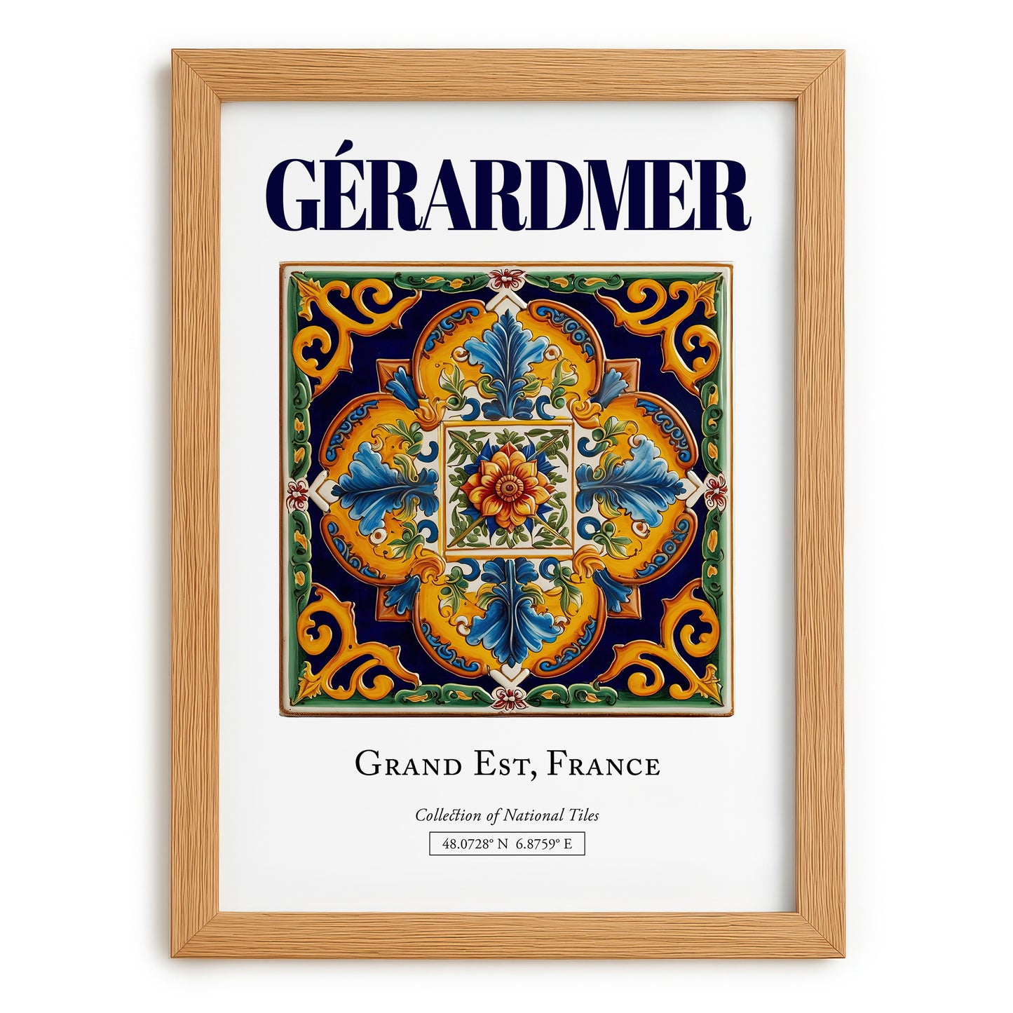 Gérardmer, France – Travel Print, set in oak frame