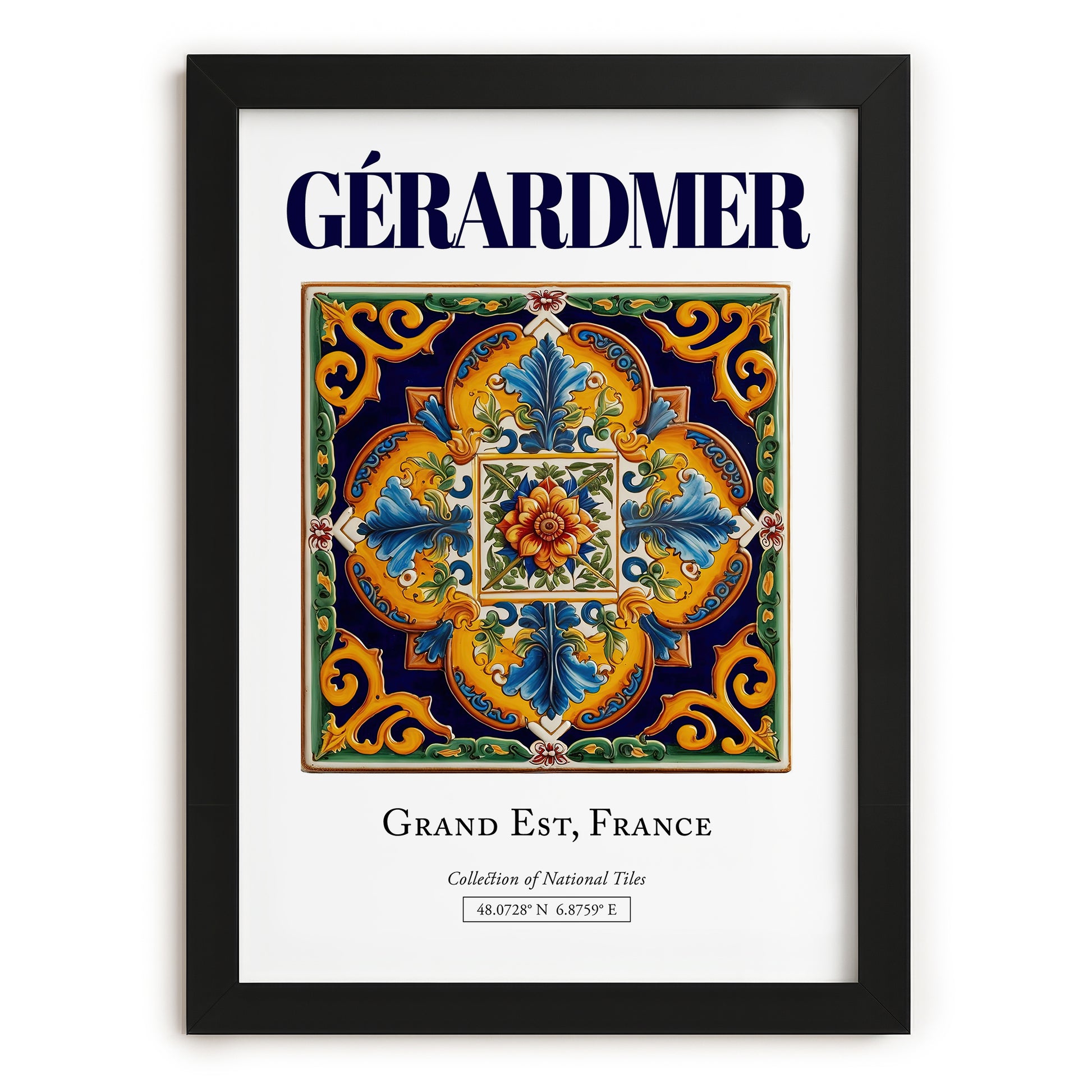Gérardmer, France – Travel Print, in sleek black frame