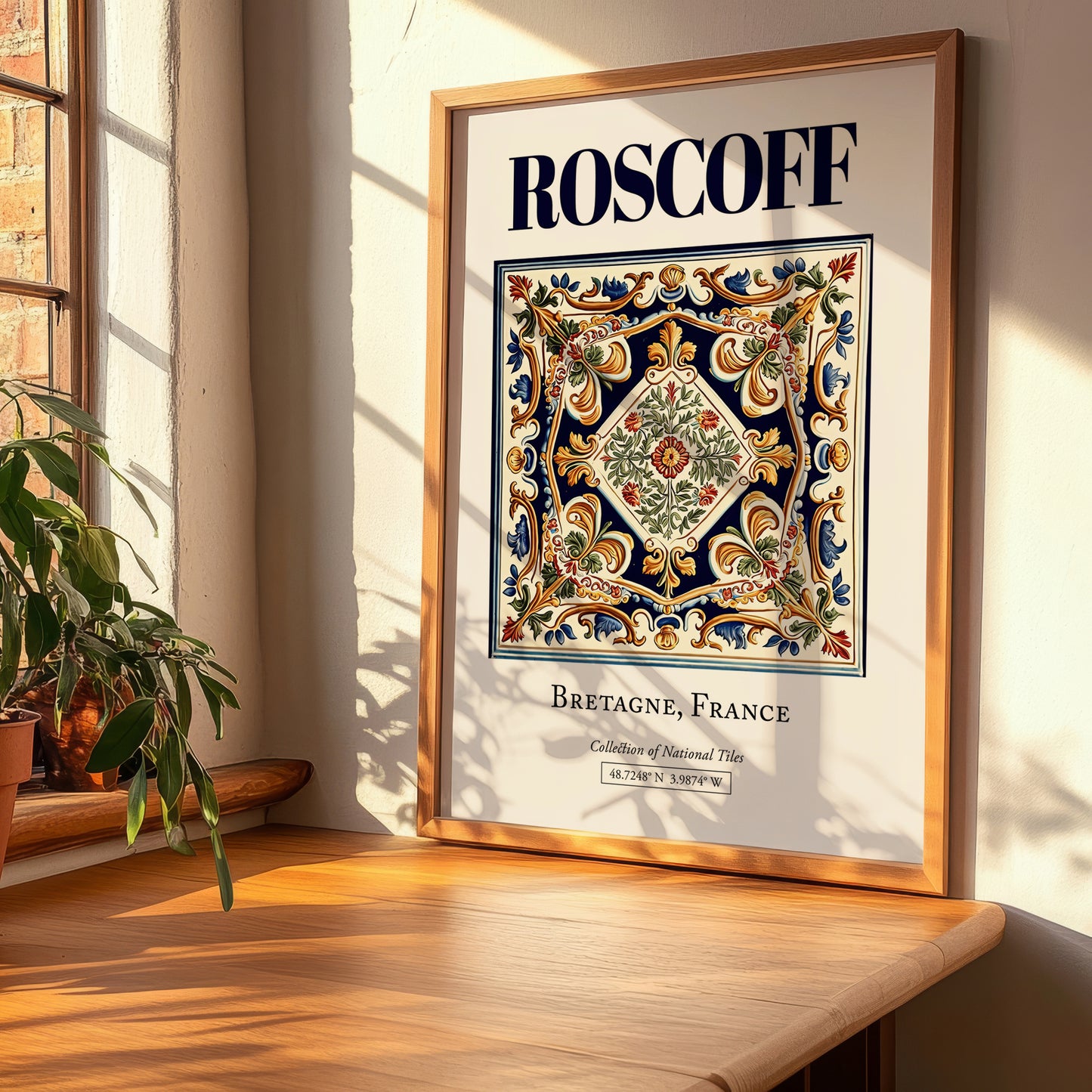 Roscoff, France – Travel Print, clean layout with no caption