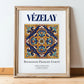 Vézelay, France – Travel Wall Art, in wooden frame leaning on the floor