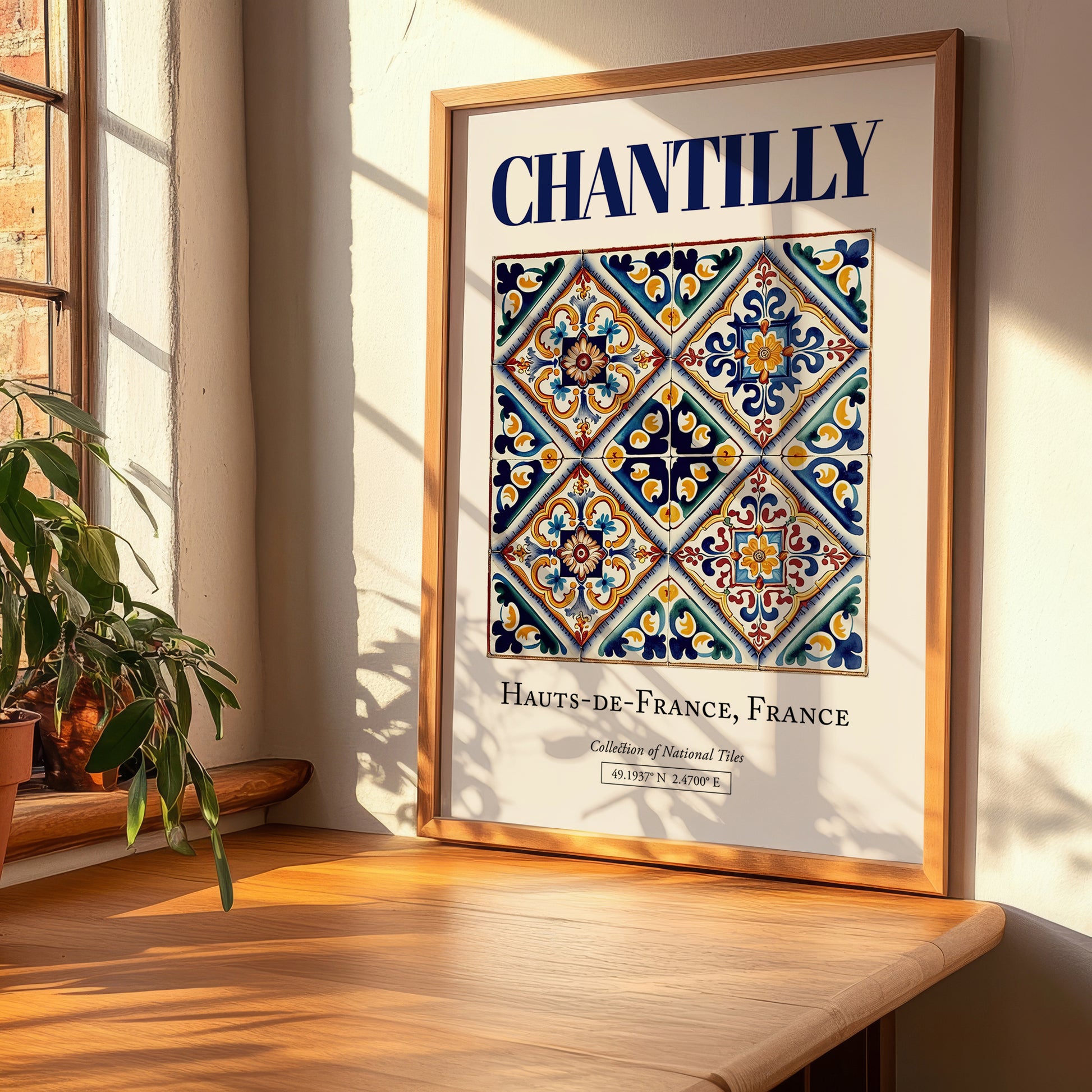 Chantilly, France – Travel Wall Art, clean layout with no caption