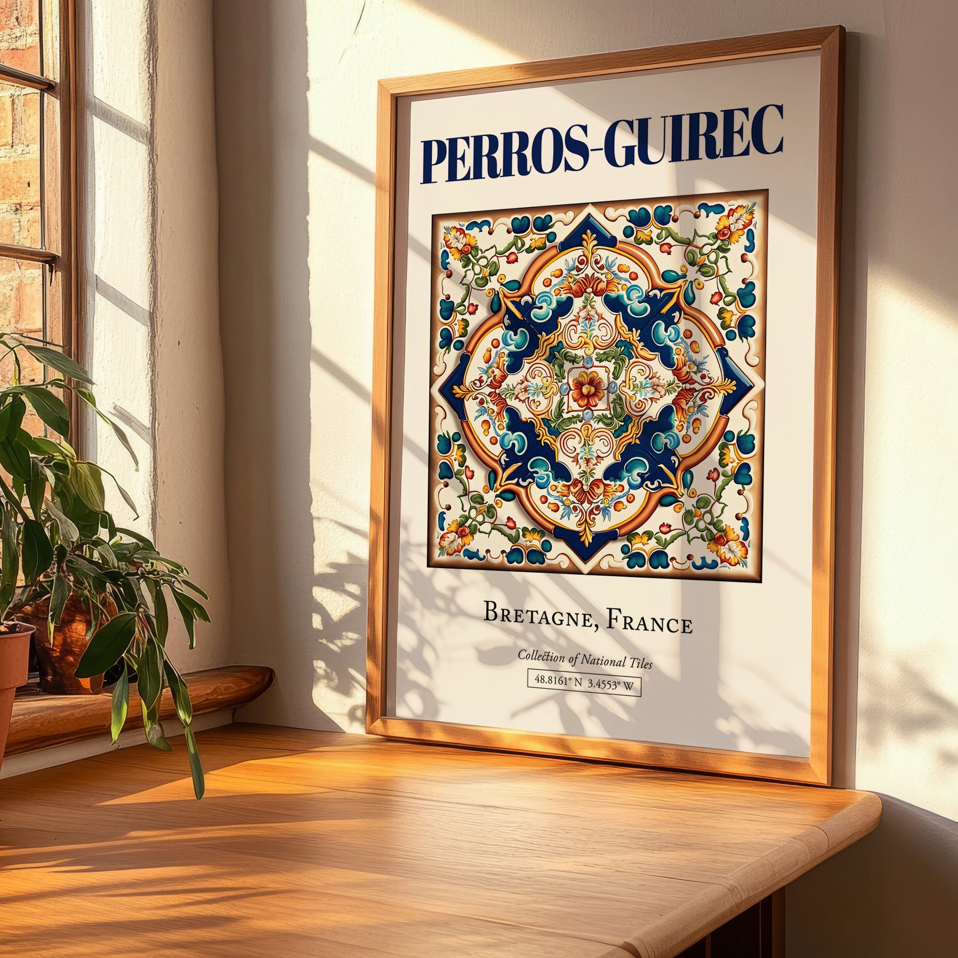 Perros-Guirec, France – Travel Poster, clean layout with no caption