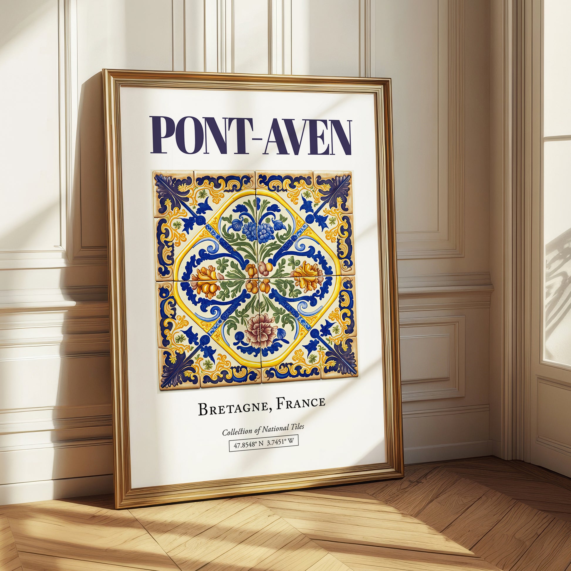 Pont-Aven, France – Travel Wall Art, styled in a charming Paris street view