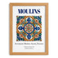 Moulins, France – Travel Poster, set in oak frame