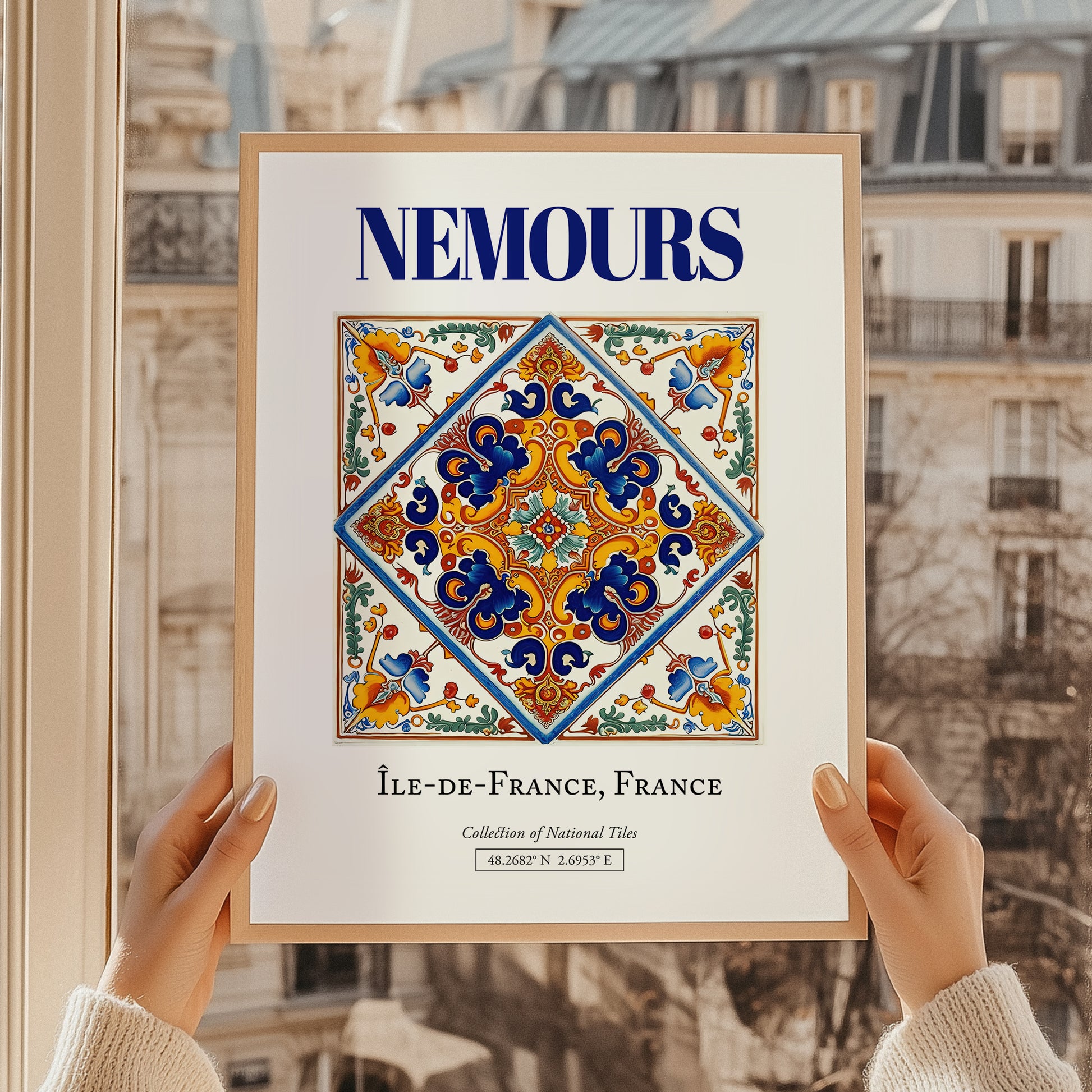 Nemours, France – Historic Cities Art Print