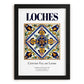 Loches, France – Travel Poster, in sleek black frame