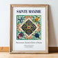 Sainte-Maxime, France – Country Culture Poster, in wooden frame leaning on the floor