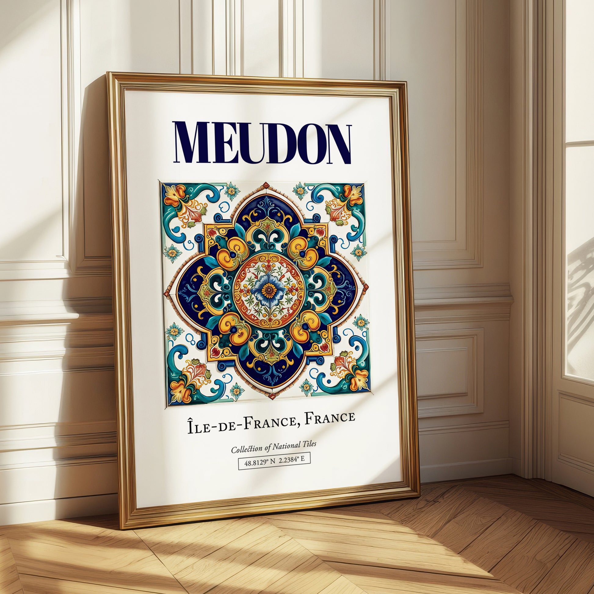 Meudon, France – Travel Print, styled in a charming Paris street view