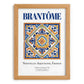 Brantôme, France – Travel Poster, set in oak frame