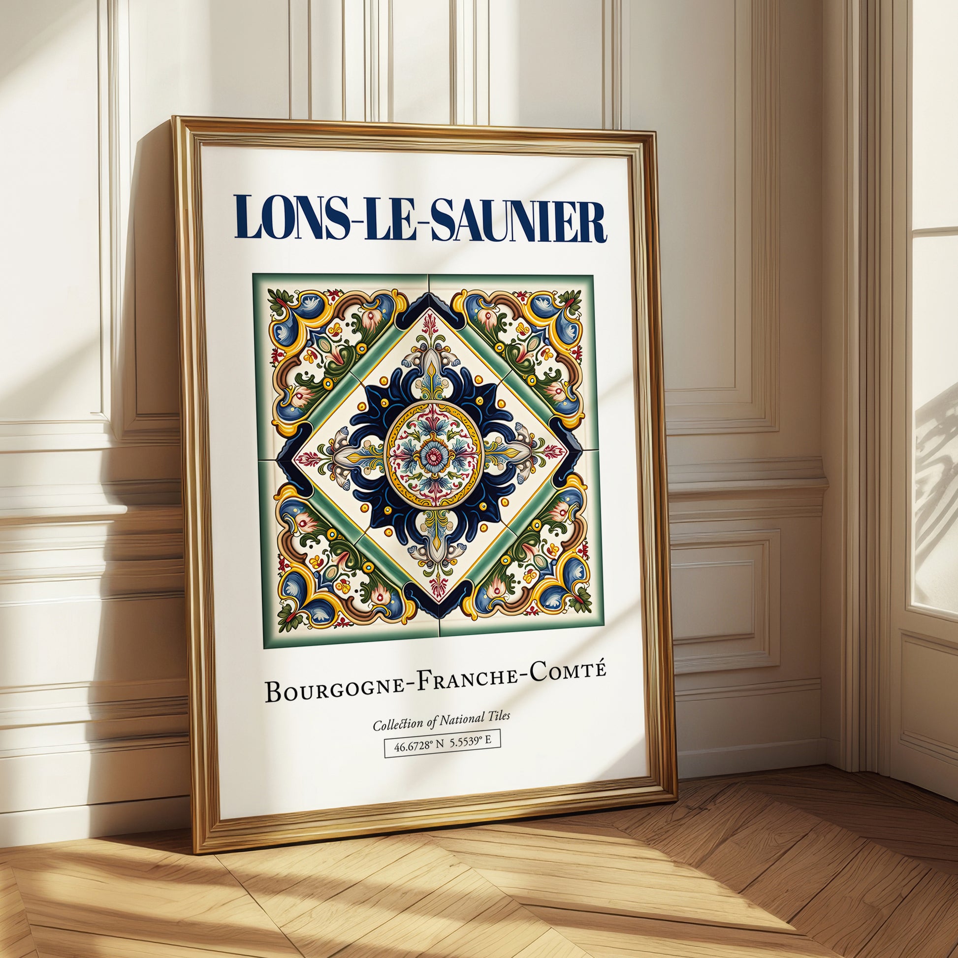 Lons-le-Saunier, France – Wanderlust-Inspired Poster, styled in a charming Paris street view