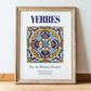 Yerres, France – Travel Poster, in wooden frame leaning on the floor