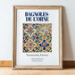 Bagnoles-de-l'Orne, France – Minimalist Travel Print, in wooden frame leaning on the floor
