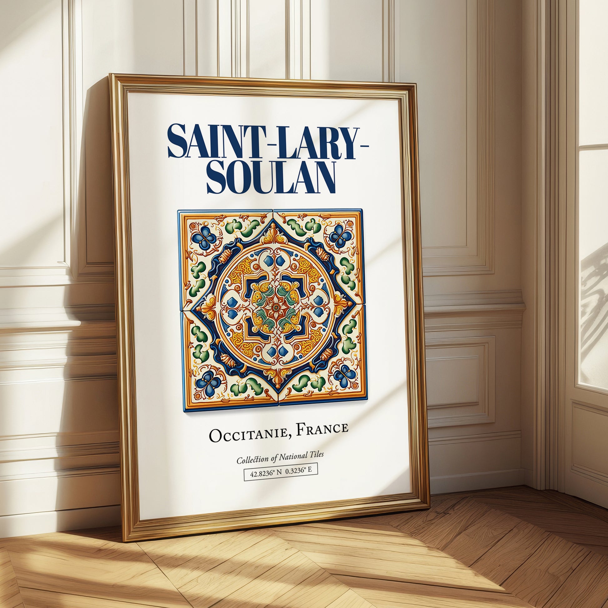 Saint-Lary-Soulan, France – Travel Poster, styled in a charming Paris street view