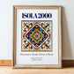 Isola 2000, France – Travel Wall Art, in wooden frame leaning on the floor