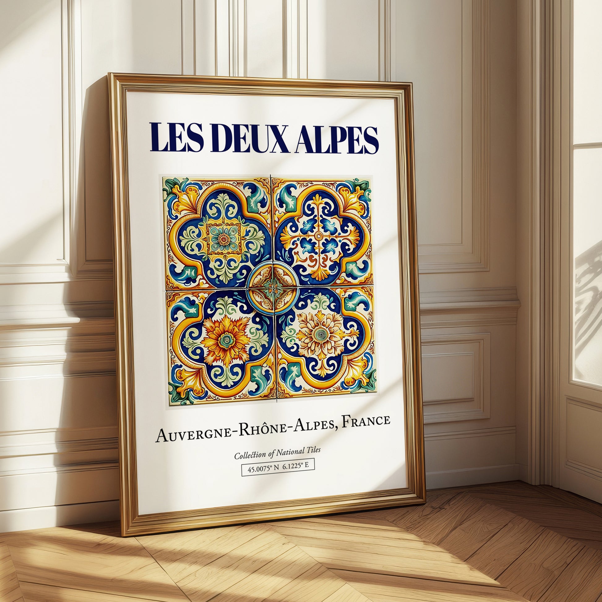 Les Deux Alpes, France – Global Cities Wall Print, styled in a charming Paris street view