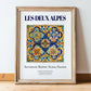Les Deux Alpes, France – Global Cities Wall Print, in wooden frame leaning on the floor