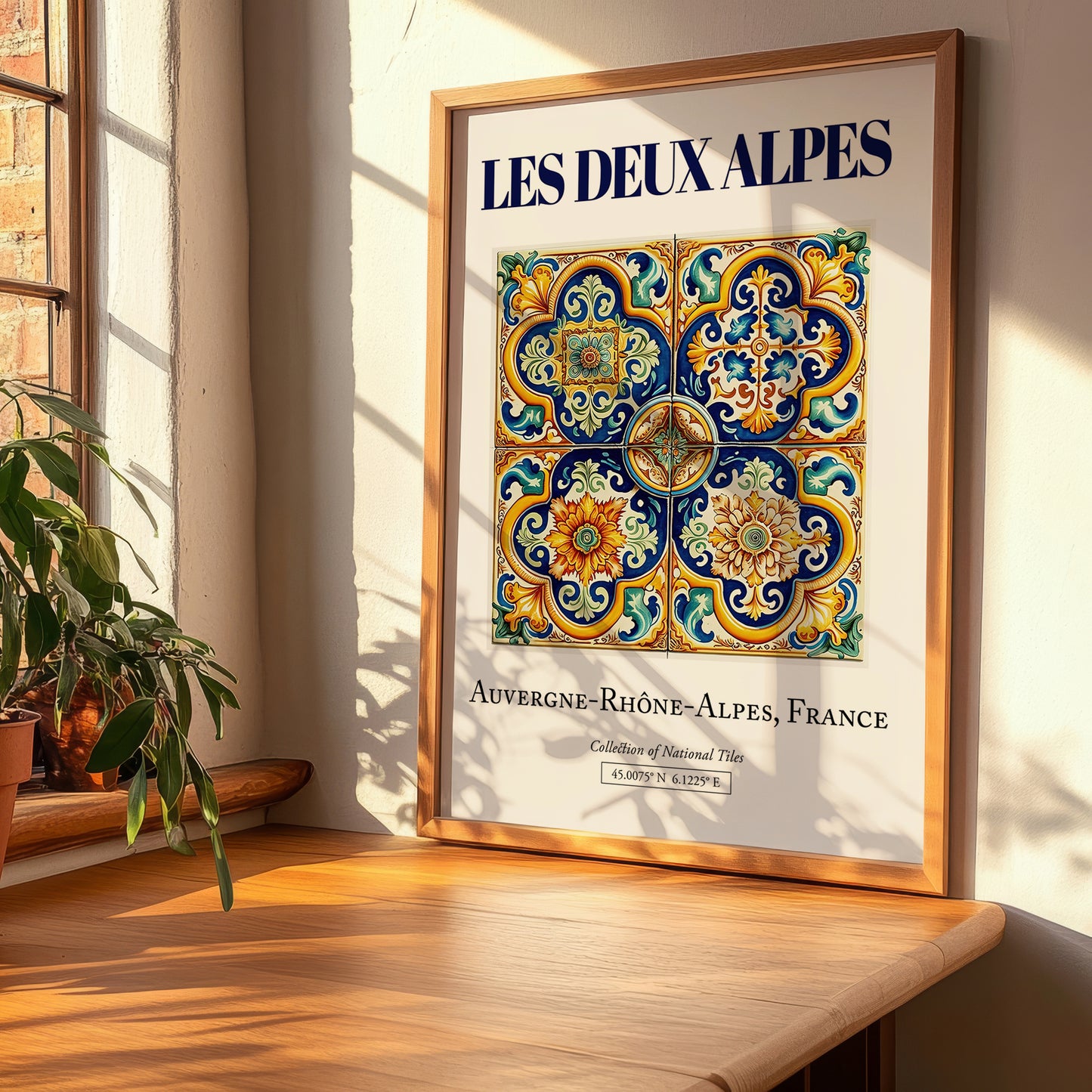 Les Deux Alpes, France – Global Cities Wall Print, clean layout with no caption