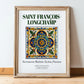 Saint-François-Longchamp, France – Travel Wall Art, in wooden frame leaning on the floor