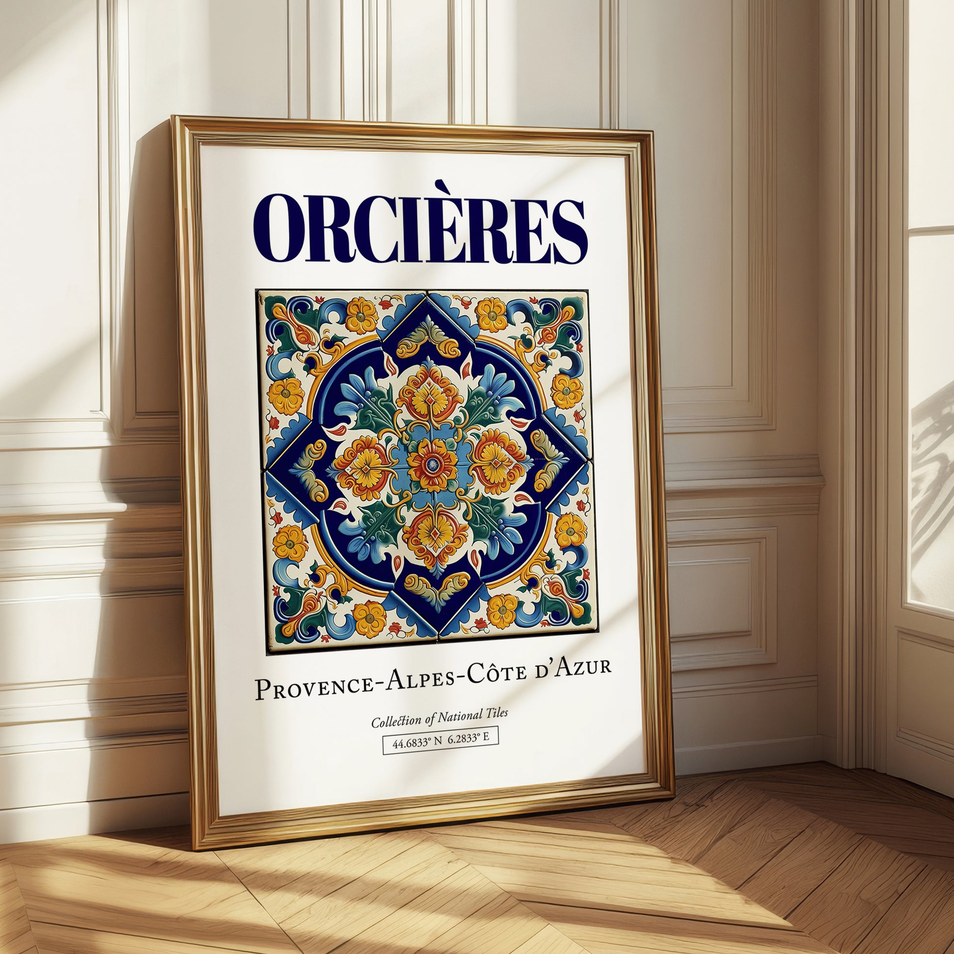 Orcières, France – Retro Travel Poster, styled in a charming Paris street view