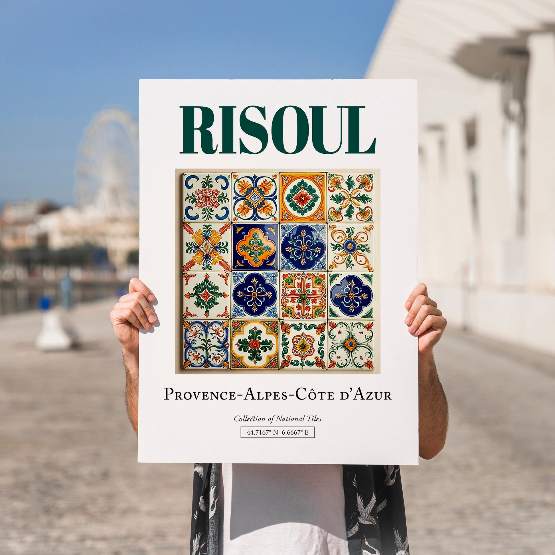 Risoul, France – Travel Wall Art, no-text version framed in wood