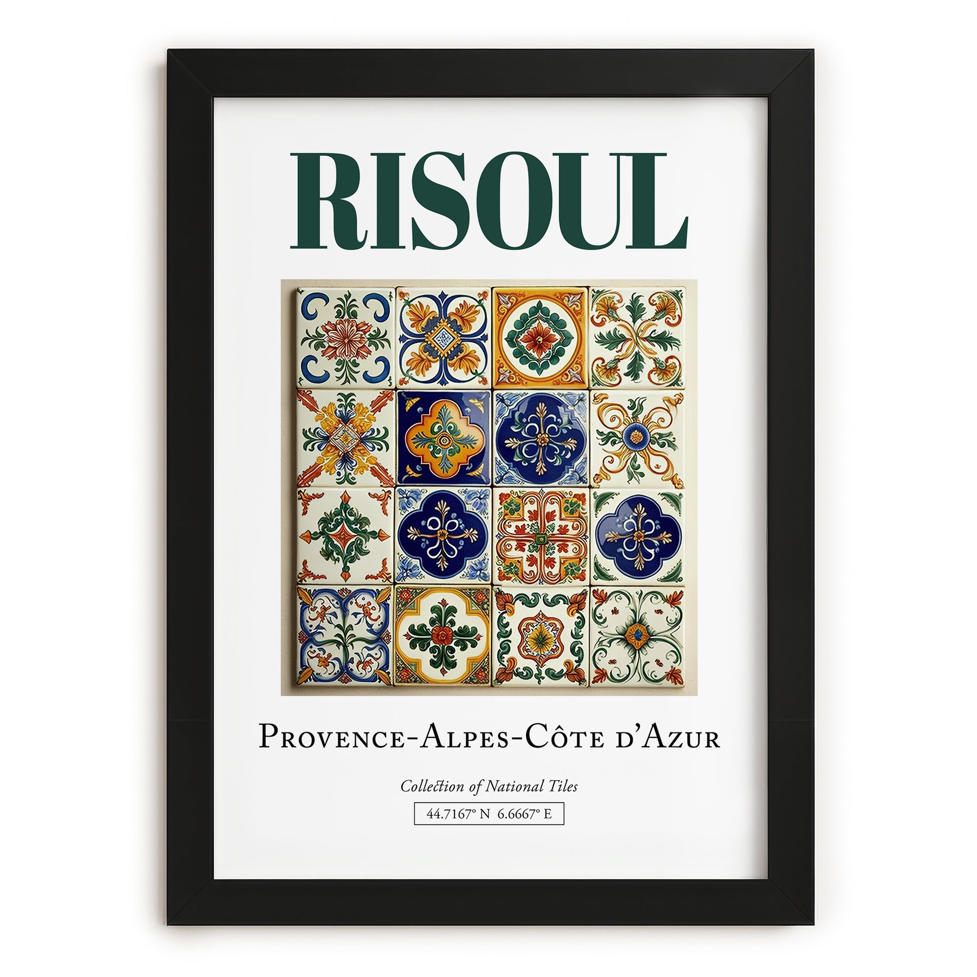 Risoul, France – Travel Wall Art, in sleek black frame