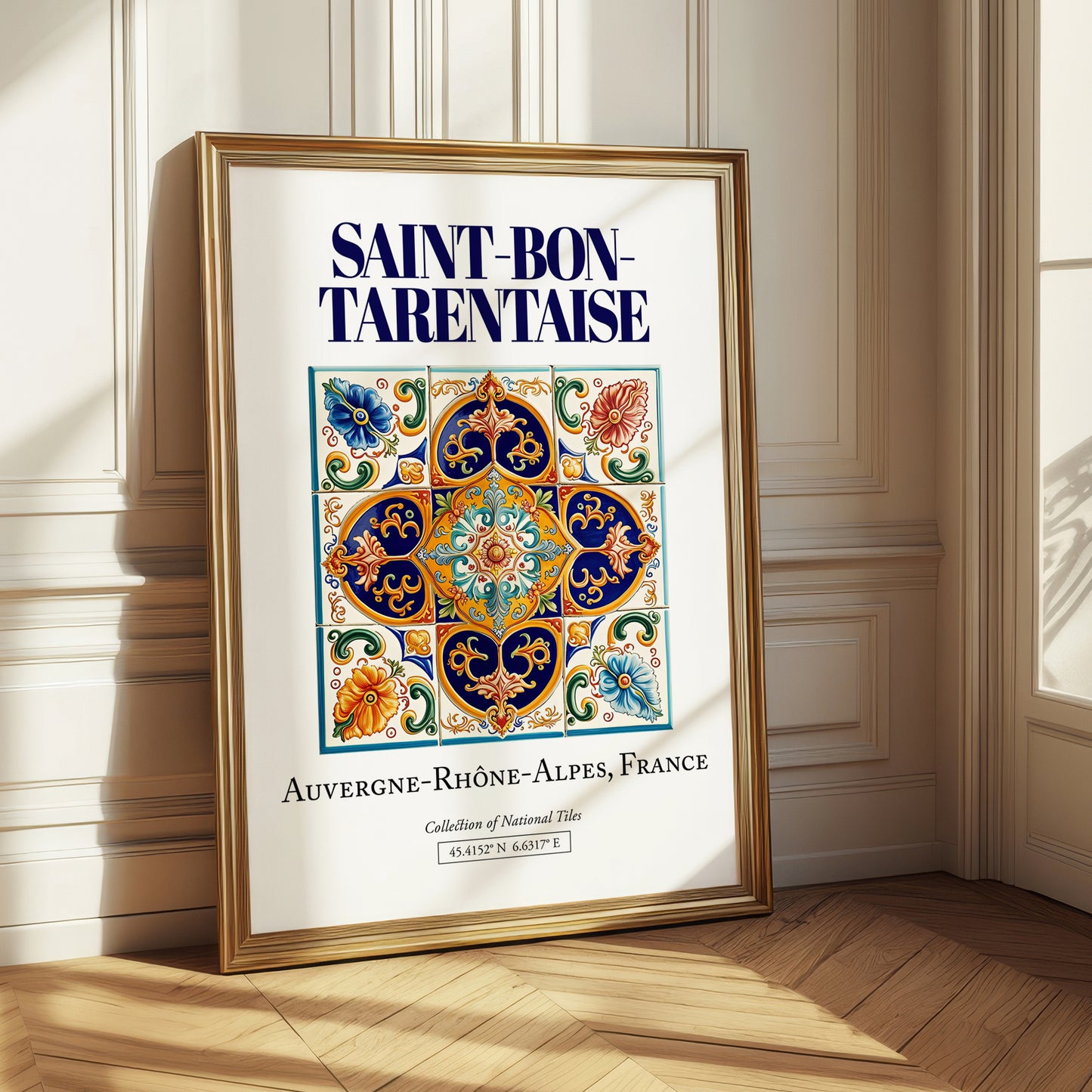 Saint-Bon-Tarentaise, France – Global Cities Wall Print, styled in a charming Paris street view