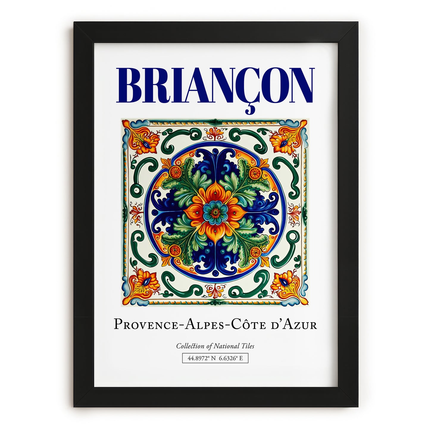 Briançon, France – Travel Print, in sleek black frame